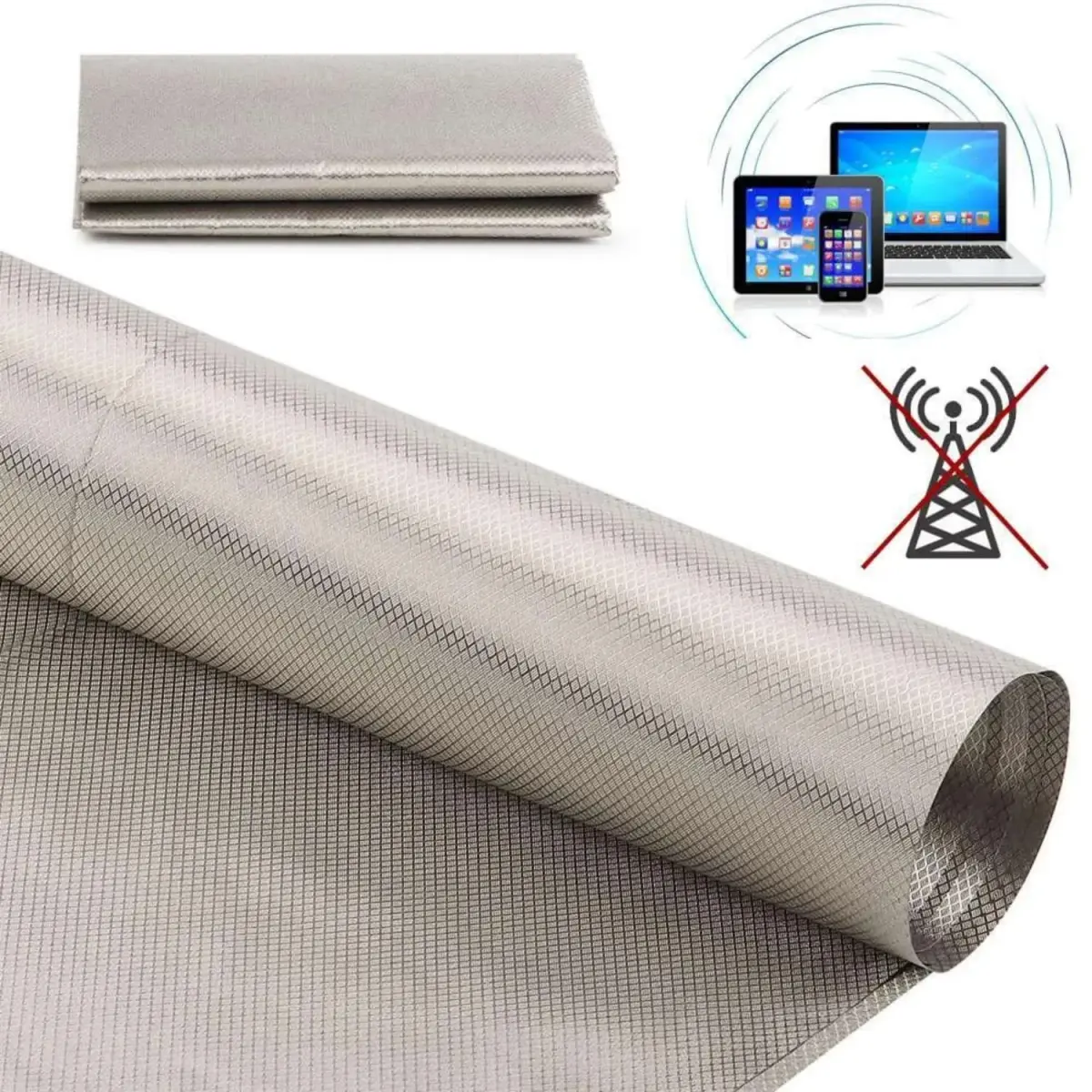 Amradield Faraday Fabric 43" Wide x 50 Meters Long | EMI RFID Shielding Block WiFi RF Anti-Radiation Military Grade - view 5