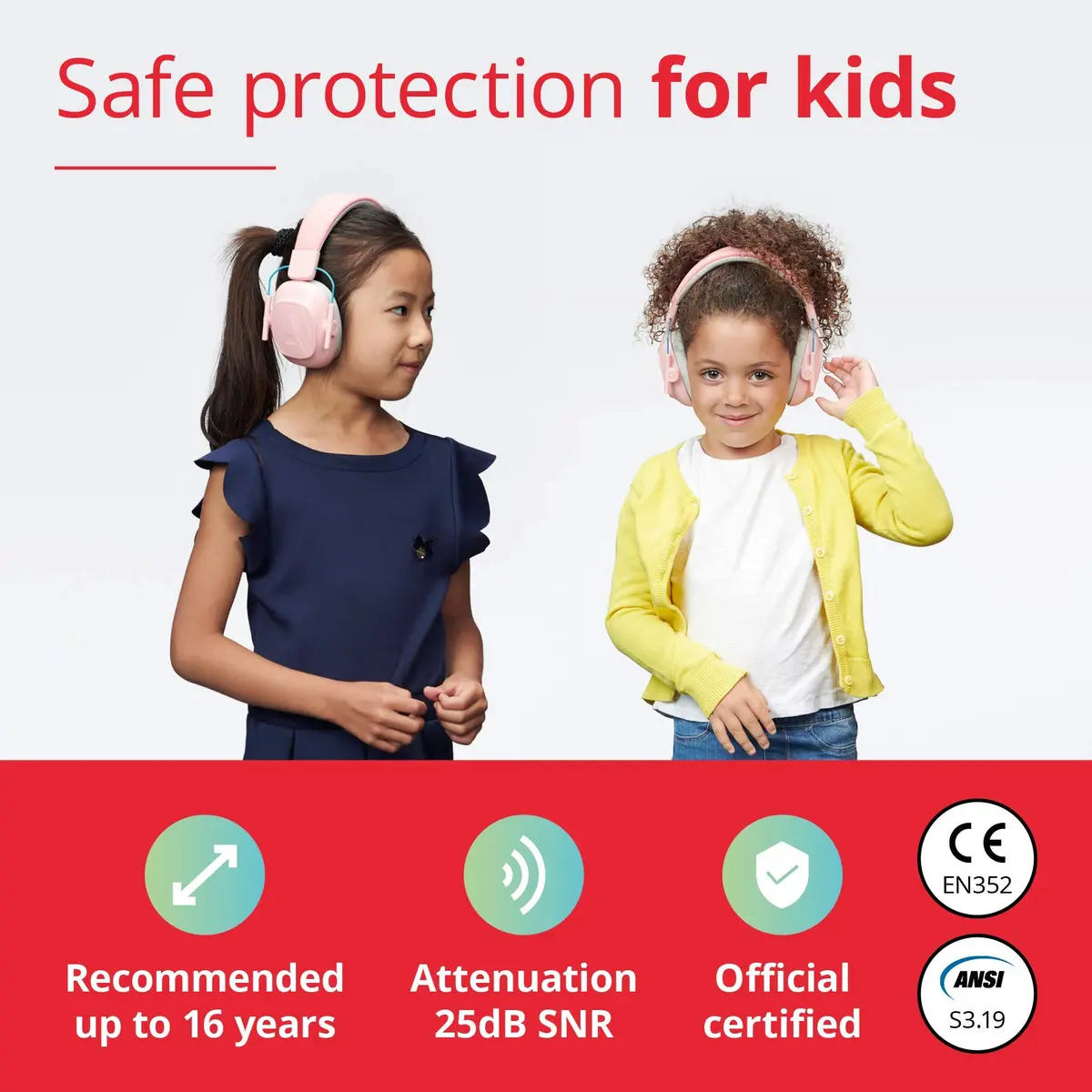 Alpine Muffy Kids Ear Muffs for Kids Ear Protection | 174 g (6.1 oz) | 3-16 Years - view 2