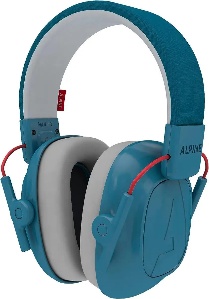 Alpine Muffy Kids Noise Reduction Earmuffs - 5-16 y - Ear Defender - Blue | Protects Young Ears in Noisy Settings - main product image