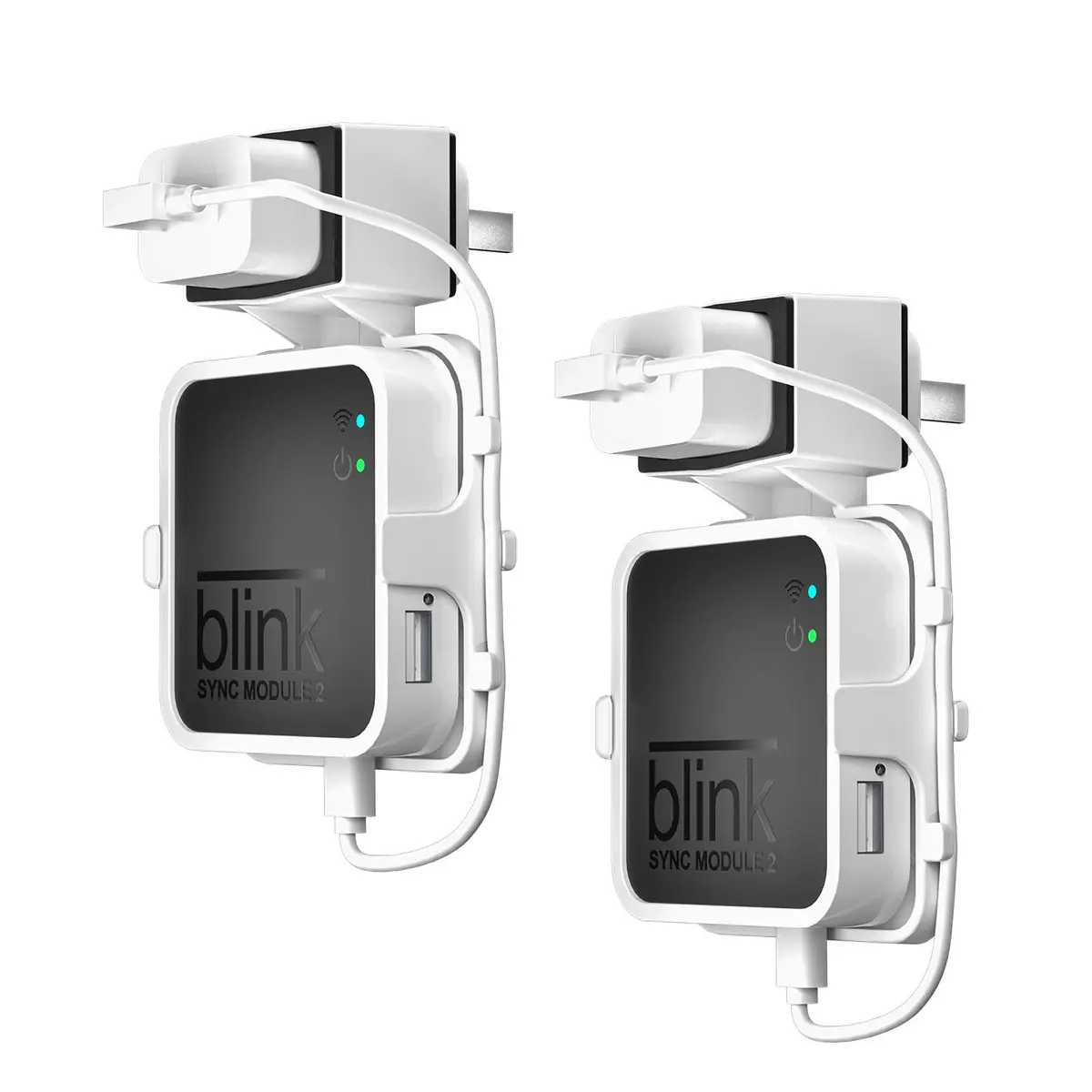 HOLACA Outlet Wall Mount for Blink Sync Module 2 | Easy Install, 2 Pack, White - main product image