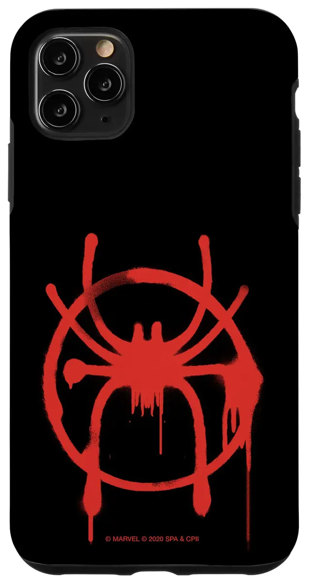 Marvel Spider-Man Into The Spider-Verse Miles Morales Spider Case for iPhone 11 Pro Max | Superhero Graffiti Design - main product image