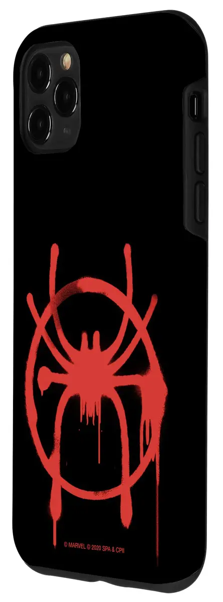 Marvel Spider-Man Into The Spider-Verse Miles Morales Spider Case for iPhone 11 Pro Max | Superhero Graffiti Design - view 2