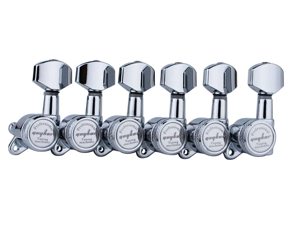 Guyker Guitar Locking Tuners - Chrome Finish, 6-Piece Set for Left-Handed Guitars - view 2