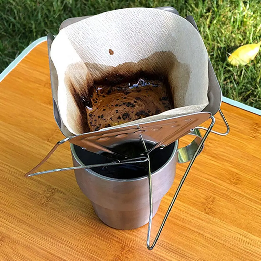 Lanema Collapsible Coffee Drip Stainless Steel | Portable Foldable Camping Coffee Maker - view 2