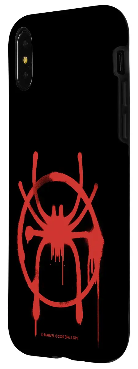 Marvel Spider-Man Into The Spider-Verse Miles Morales Spider Case for iPhone X/XS | Bold Graffiti Design with Drop Protection - view 2