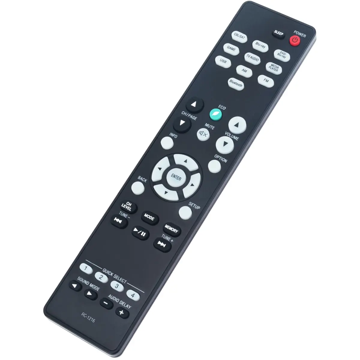 ZdalaMit RC-1216 Replacement Remote Control for Denon AV Receivers | Pre-Programmed Infrared Remote - view 4