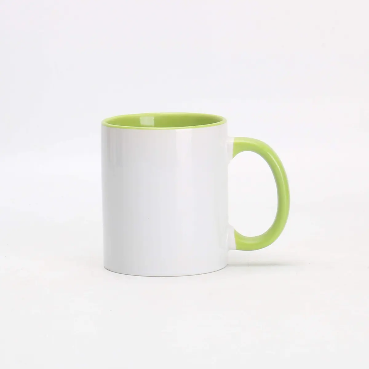 Home VSS 11oz White Ceramic Sublimation Coffee Mug | Solid Colors Inside & Handle, Case of 6 - view 6