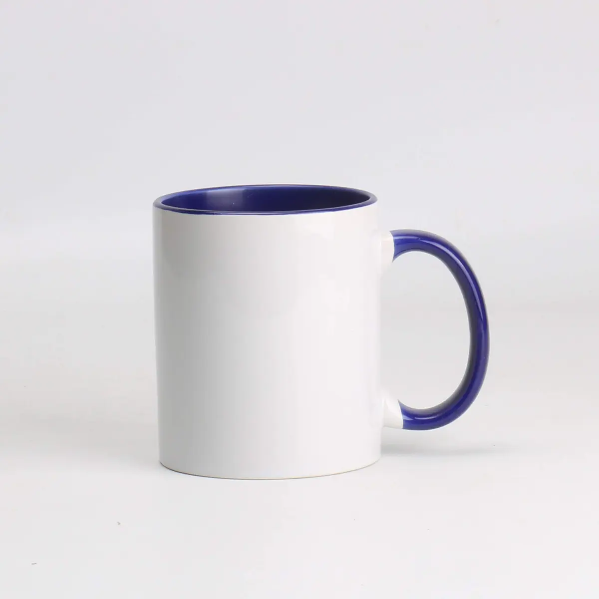Home VSS 11oz White Ceramic Sublimation Coffee Mug | Solid Colors Inside & Handle, Case of 6 - view 3