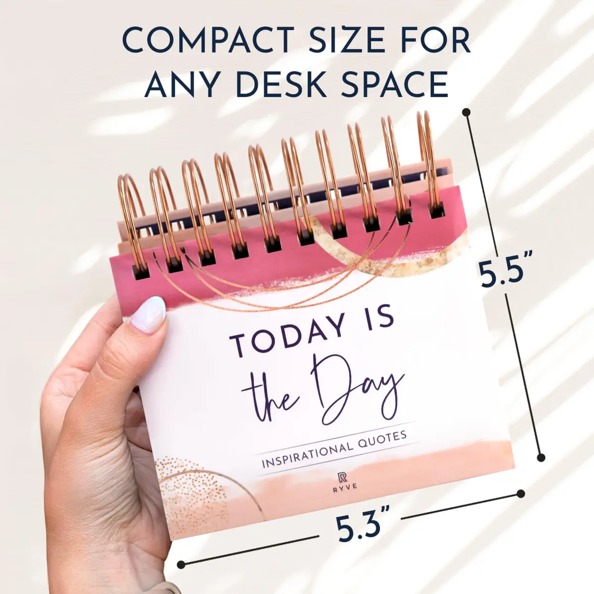 RYVE Daily Motivational Desk Calendar 10 cm (4 in) x 13 cm (5.3 in) | Perpetual Quotes & Affirmations - view 6