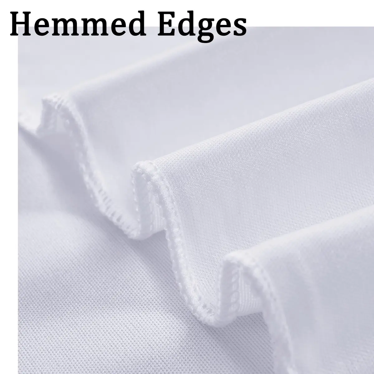 NSSONBEN 10x10 ft Wrinkle Free White Backdrop Curtains for Parties, Polyester Photo Backdrop Drapes 2 Panels 5x10ft for Wedding Birthday Party Photography Background Indoor Outdoor - view 4