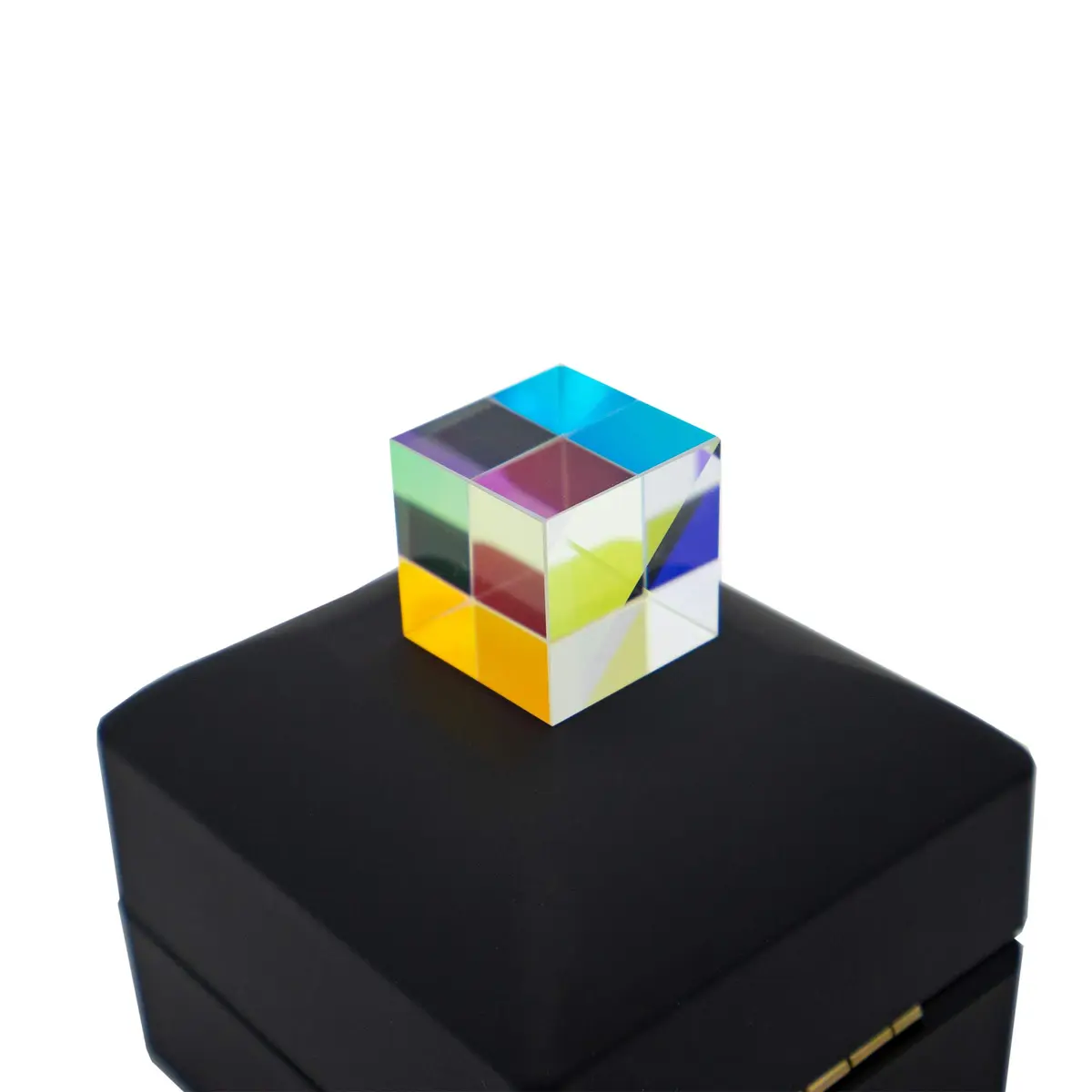 StayMax Dichroic X-Cube Prism RGB Dispersion Prism | Optical Glass Small Cube for Science & Decoration - view 3