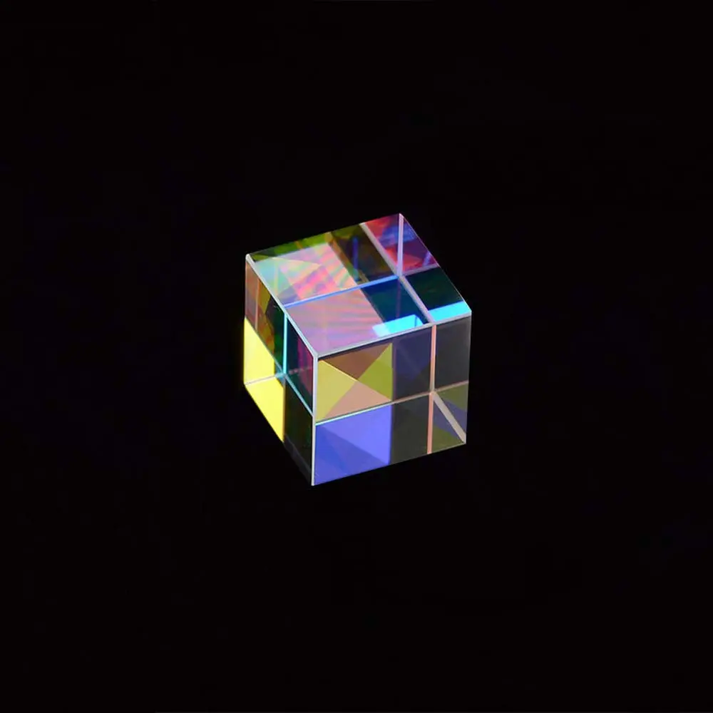 StayMax Dichroic X-Cube Prism RGB Dispersion Prism | Optical Glass Small Cube for Science & Decoration - view 2