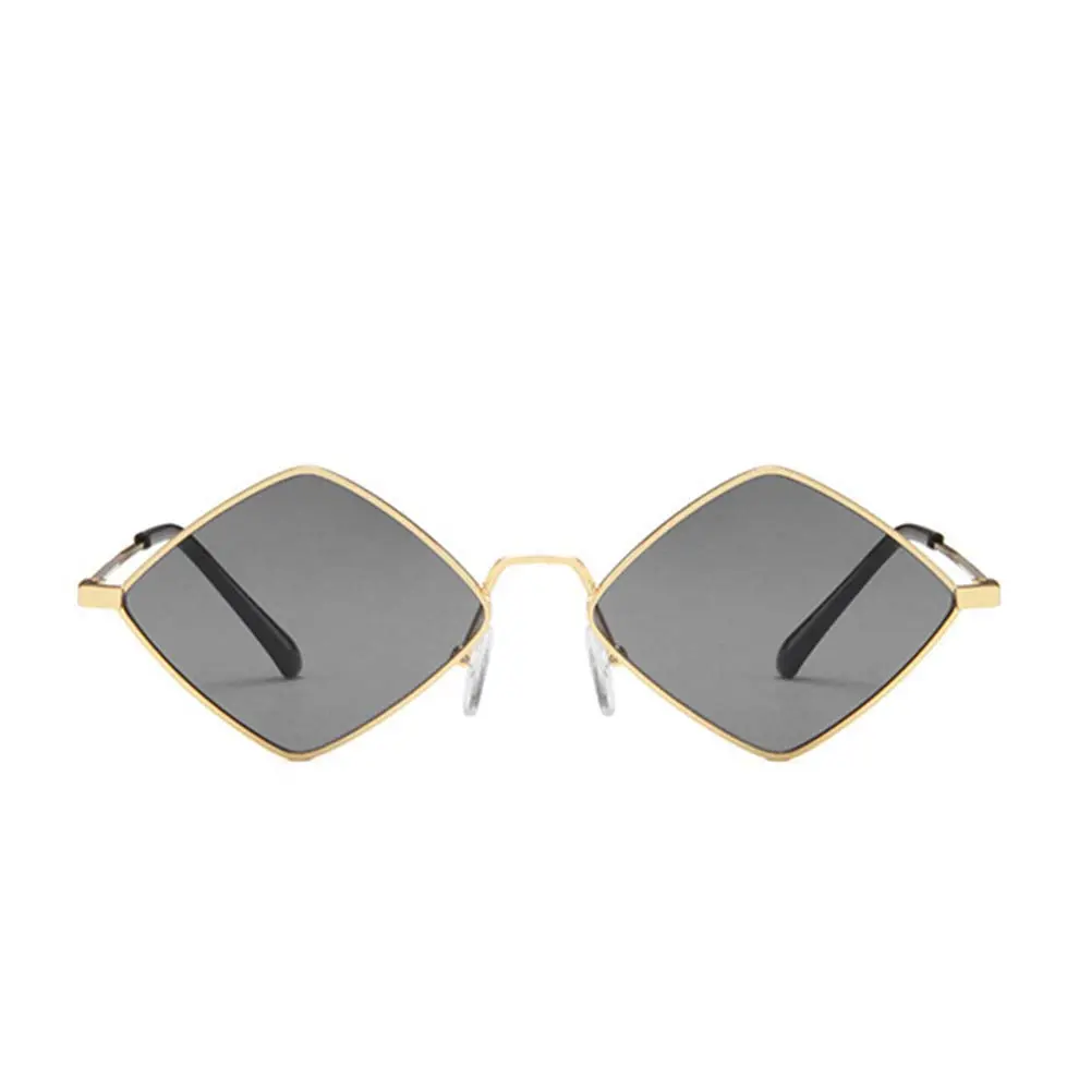 ENTHYI Diamond Shape Sunglasses for Men & Women | UV400 Protection, Metal Frame, Black - view 4