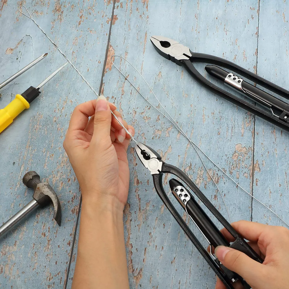 Honoson Safety Wire Pliers Set, 9 Inch & 6 Inch | Aircraft & Auto Industry Tool - view 6