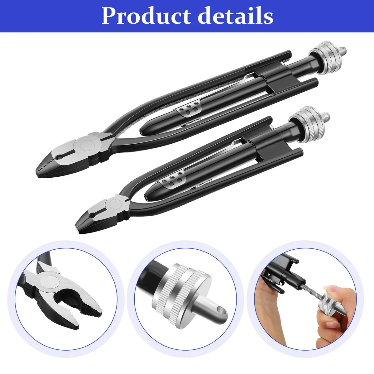 Honoson Safety Wire Pliers Set, 9 Inch & 6 Inch | Aircraft & Auto Industry Tool - view 7