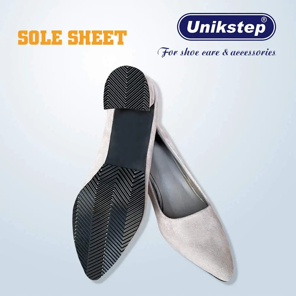 UNIKSTEP Shoe Sole Repair Rubber Sheets 7.1x4.7 Inches | Anti Slip & Noise Reduction, 2 Pairs - view 6