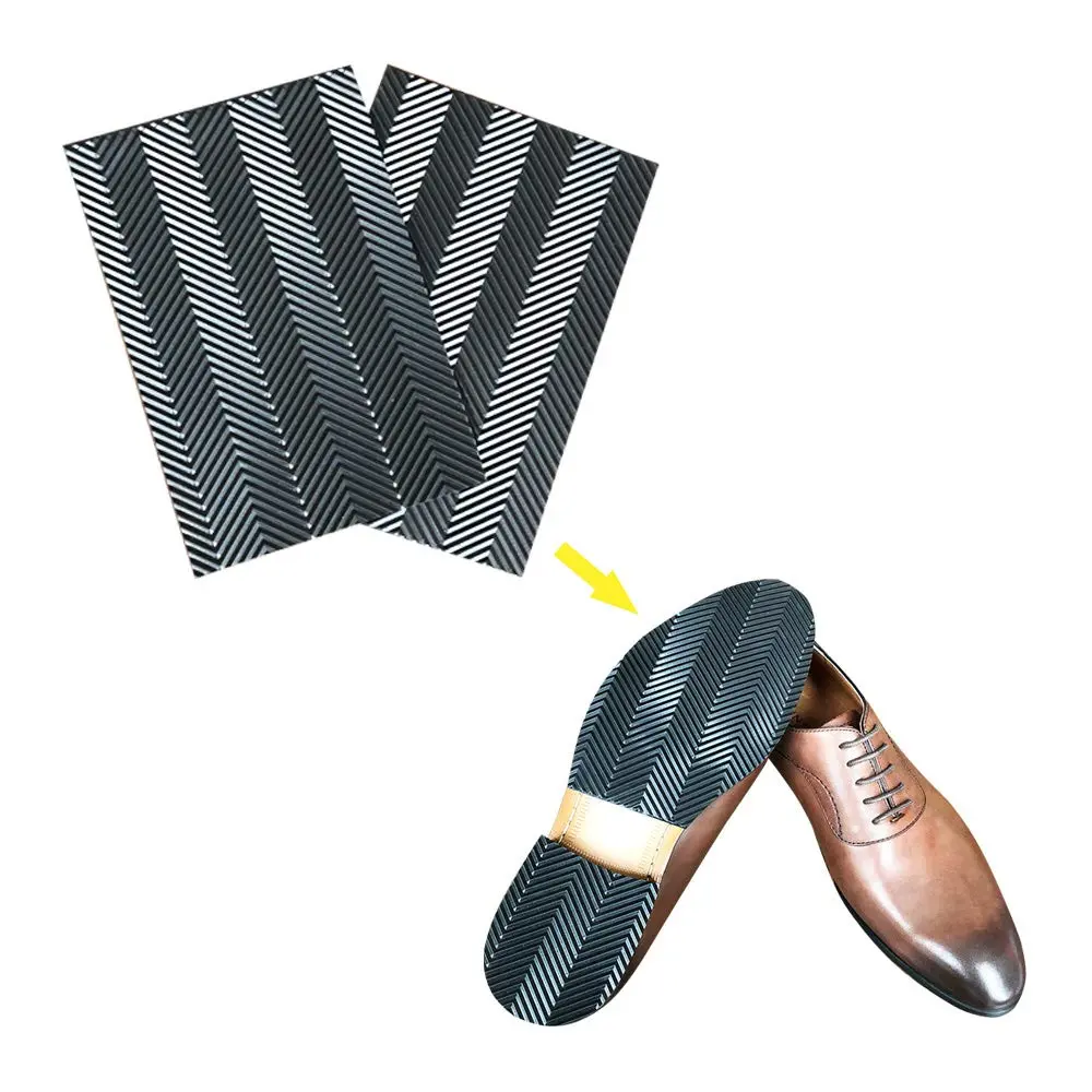 UNIKSTEP Shoe Sole Repair Rubber Sheets 7.1x4.7 Inches | Anti Slip & Noise Reduction, 2 Pairs - view 3