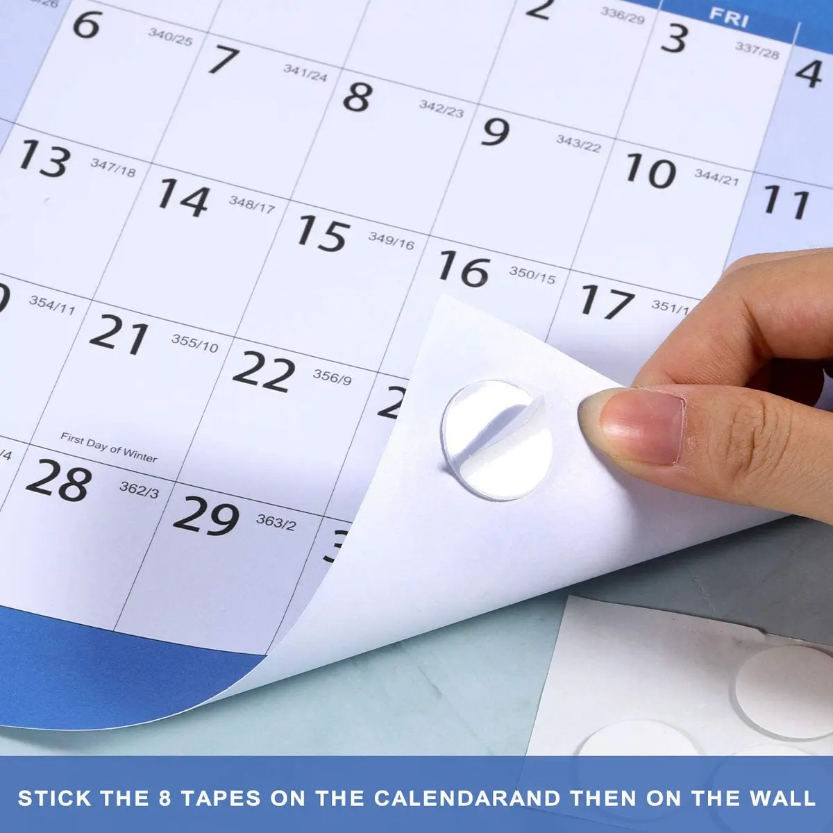 Artfan 2027 Yearly Wall Calendar | Large Colorful 34.8" x 22.8" | Full Year with Holidays - view 5
