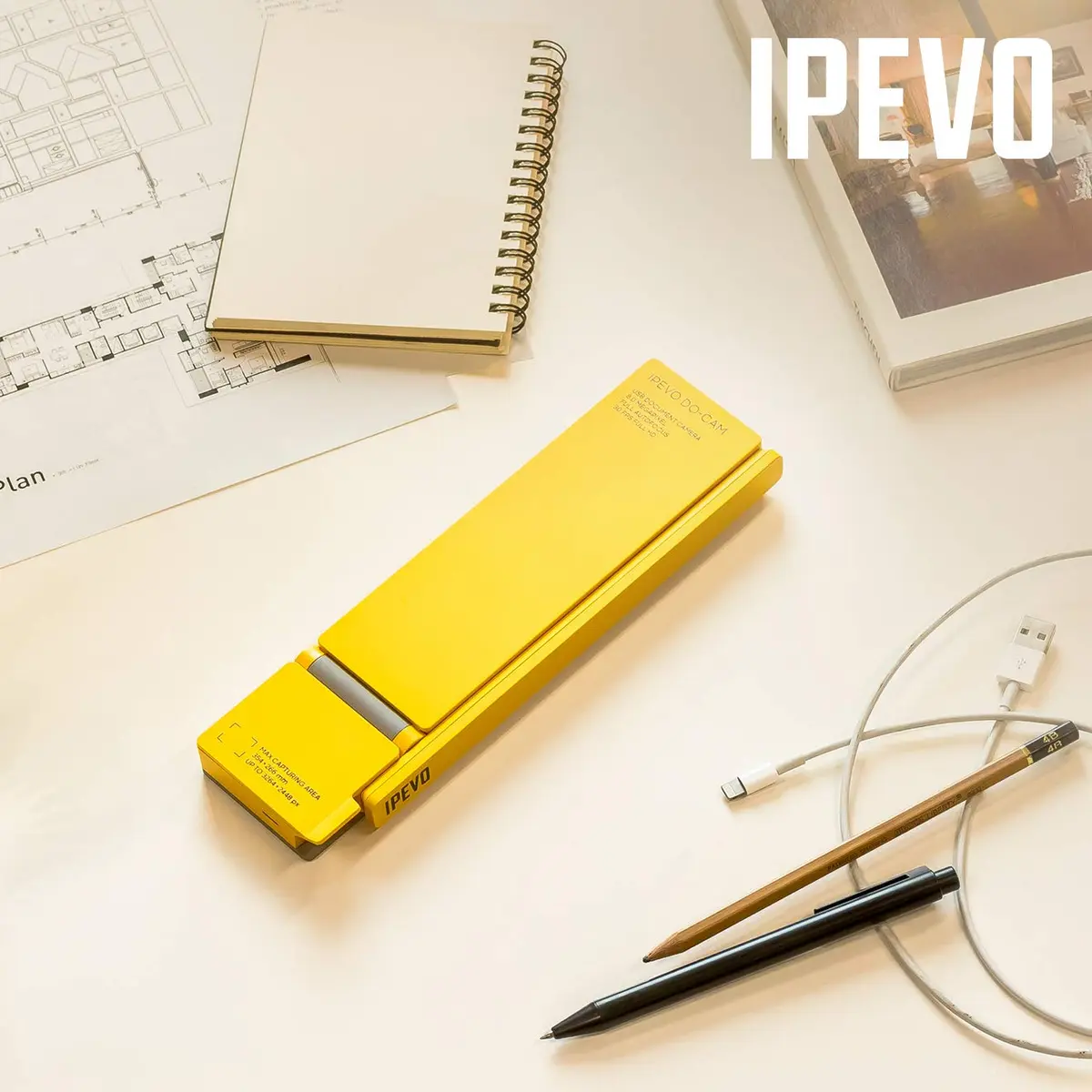 IPEVO DO-CAM Creator's Edition 8MP Ultra HD USB Document Camera & Webcam 35.4cm (13.93") | Plug & Play for Presentations - view 5