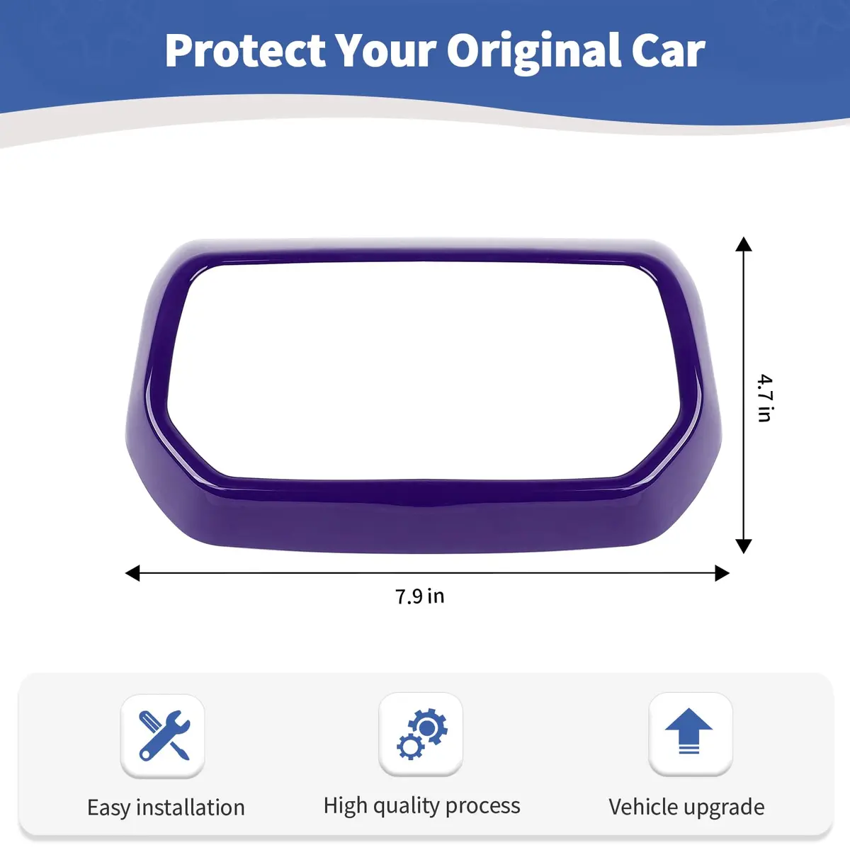 RT-TCZ Purple Rear Air AC Vent Cover Trim for Jeep Wrangler JLU Gladiator JT 4-Door - view 6