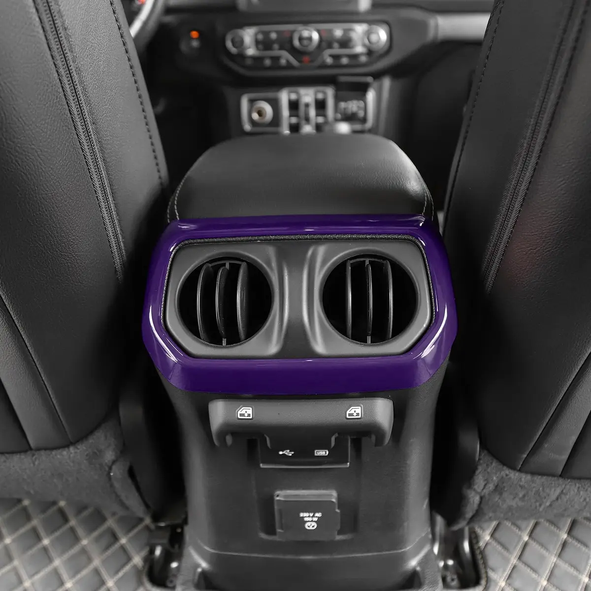 RT-TCZ Purple Rear Air AC Vent Cover Trim for Jeep Wrangler JLU Gladiator JT 4-Door - view 7