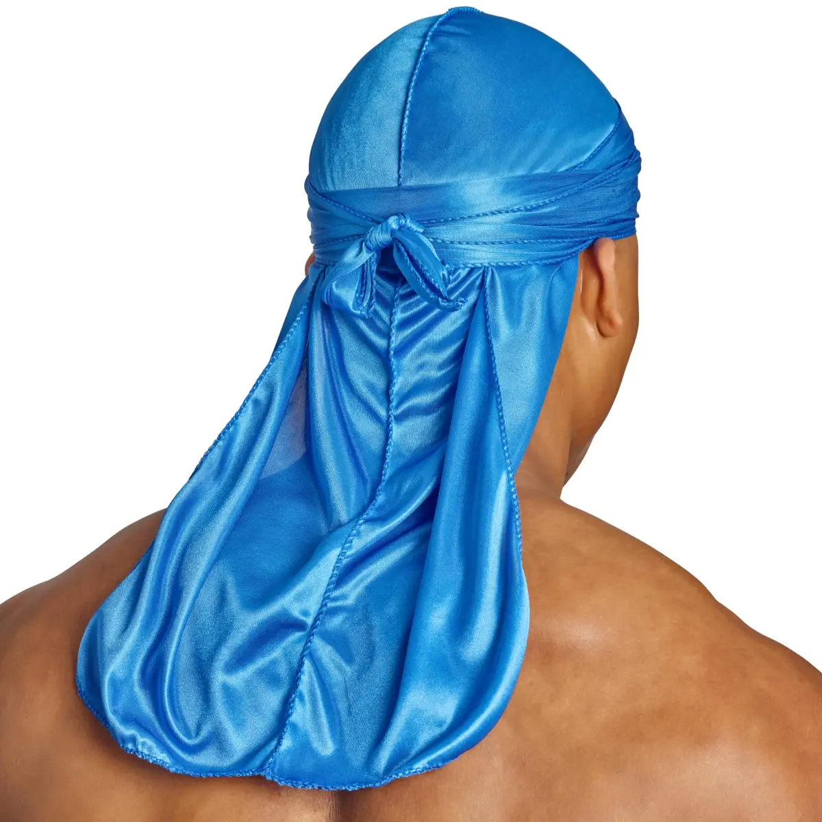 ShyneDurags Silky Durag - Blue | Perfect for Waves, Braids & Locs | Premium Silk Du Rags for Men & Women - view 2