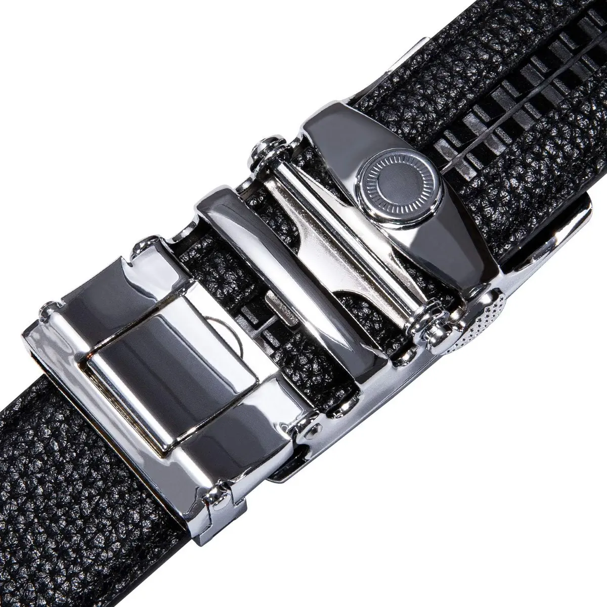 Dubulle Men's Ratchet Belts Christmas Red Leather Belt Adjustable Cut to Fit | Stylish & Durable - view 5