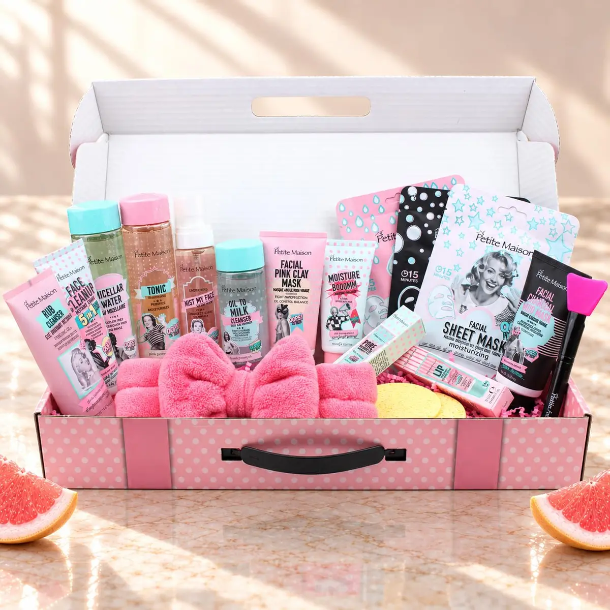 Petite Maison 18-Piece Luxury Spa & Skincare Gift Box for Women | All-in-One Self Care Set - view 5
