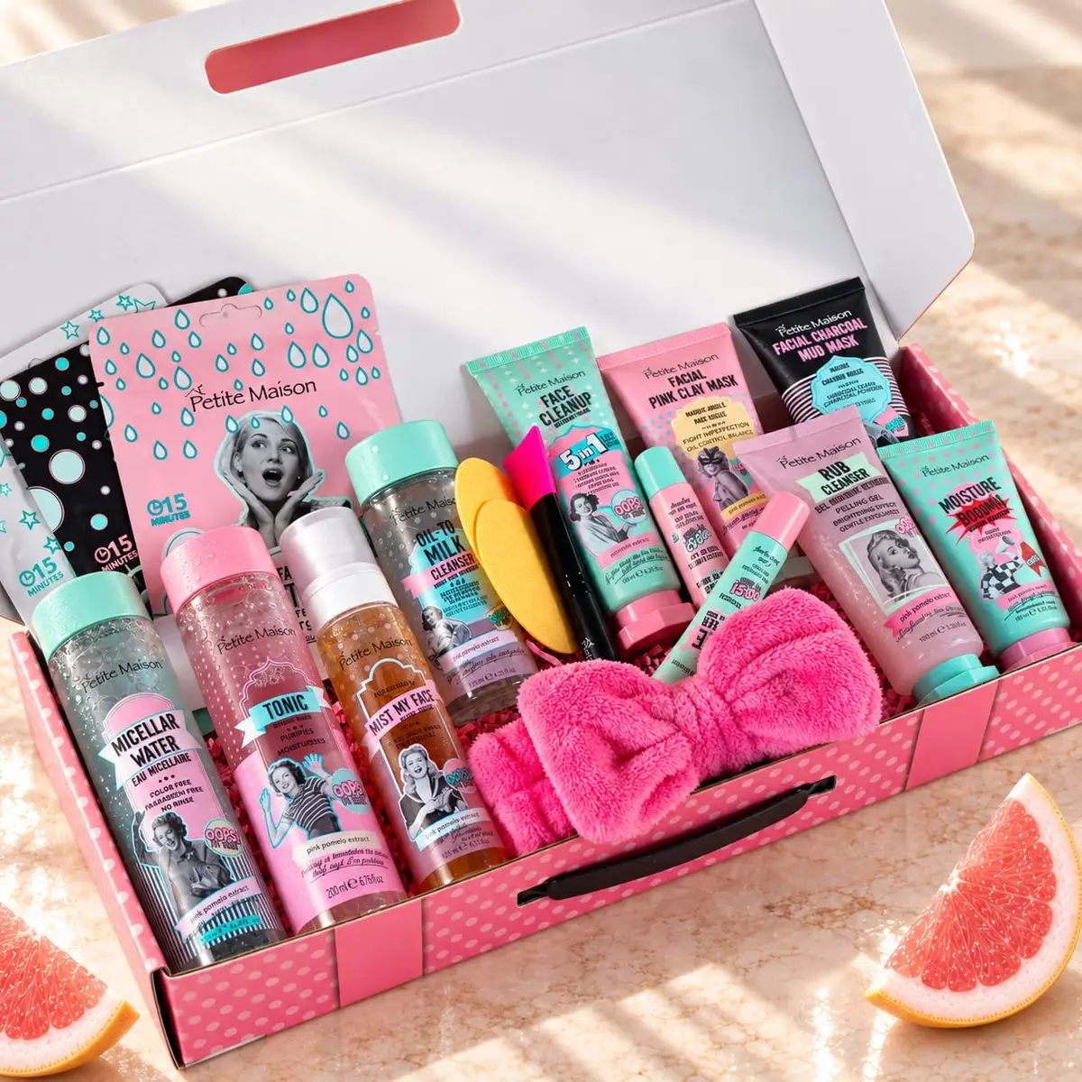 Petite Maison 18-Piece Luxury Spa & Skincare Gift Box for Women | All-in-One Self Care Set - view 6