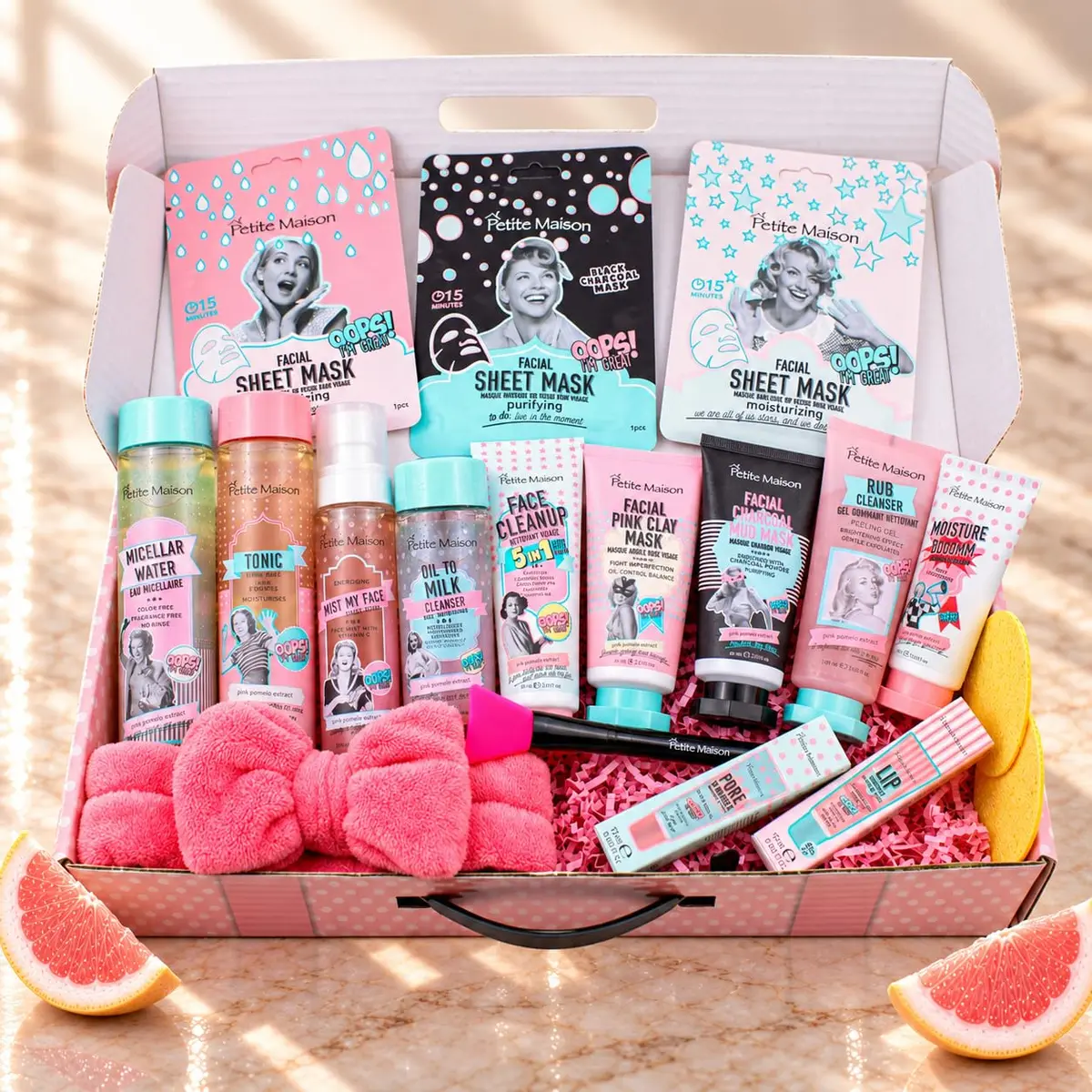 Petite Maison 18-Piece Luxury Spa & Skincare Gift Box for Women | All-in-One Self Care Set - view 2