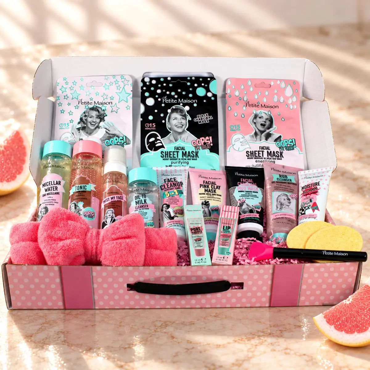 Petite Maison 18-Piece Luxury Spa & Skincare Gift Box for Women | All-in-One Self Care Set - view 3