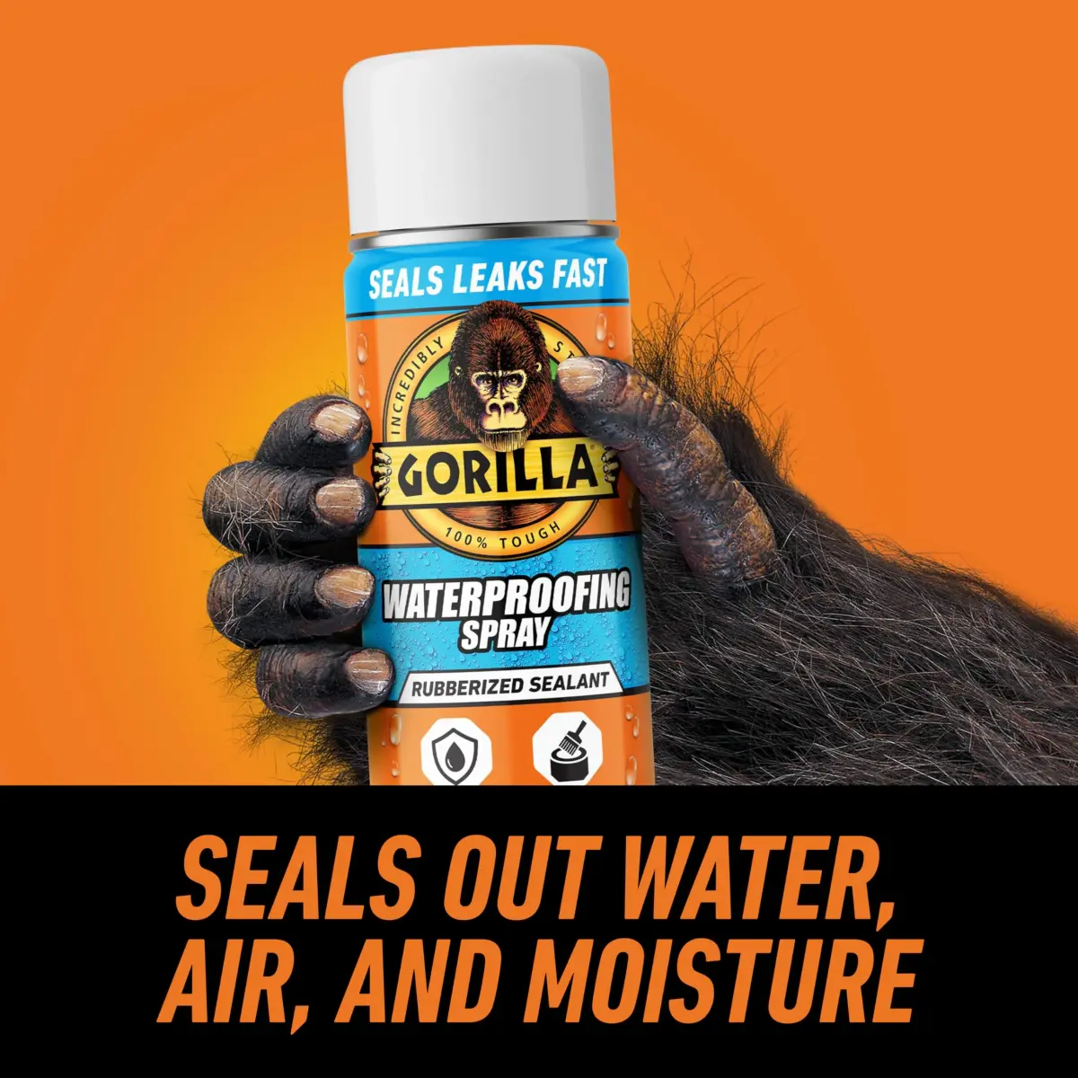 Gorilla Waterproofing Spray White 473ml (16 oz) | Seals Leaks & Cracks - view 2