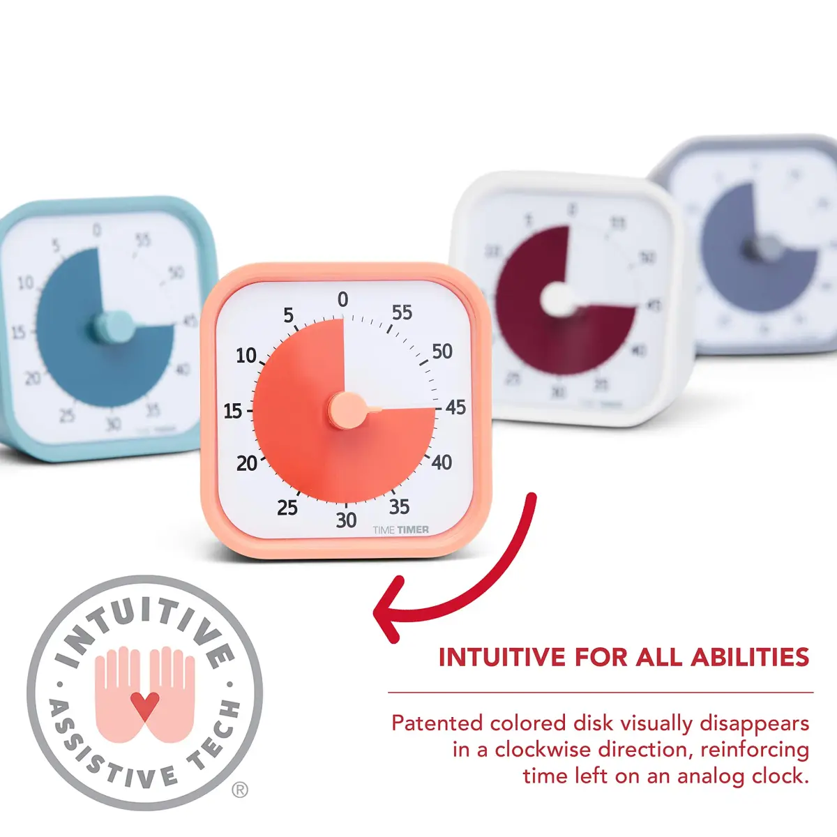 TIME TIMER Home MOD Visual Timer 60-Minute | 8.8cm (3.47 Inch) Diameter - view 4