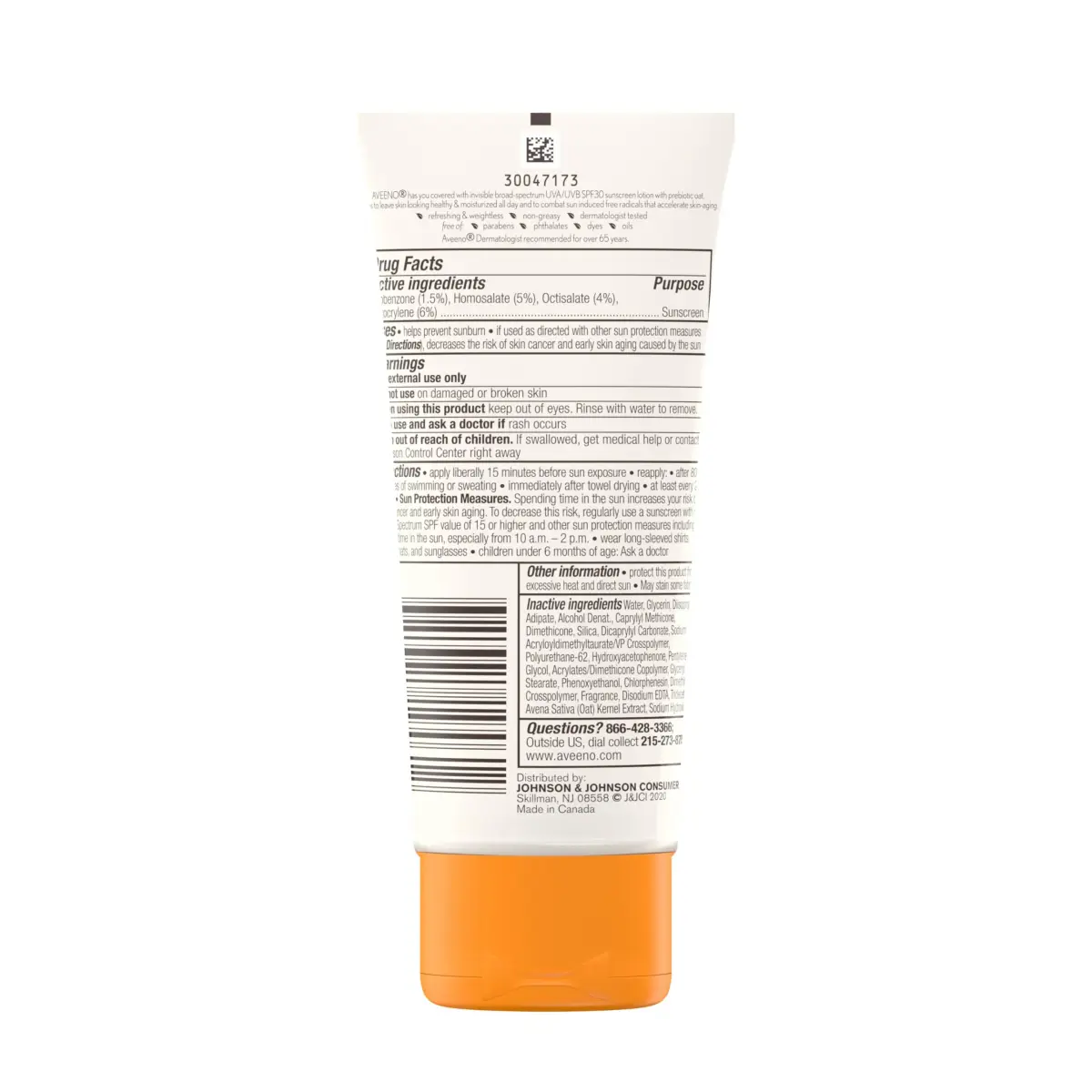 Aveeno Protect + Hydrate SPF 30 Sunscreen Lotion 89ml (3.0 Fl Oz) | Broad Spectrum Sun Protection for Full Body, Prebiotic Oat, Weightless, Sweat & Water-Resistant, Oxybenzone-Free - view 7