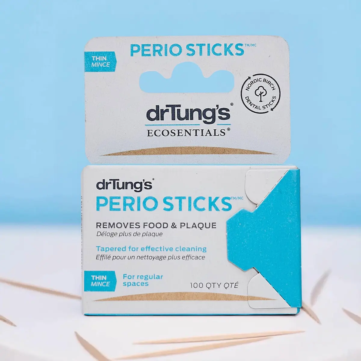 drTung's Perio Sticks Dental Floss Picks - Thin, 200 Count (Pack of 2) | Dentist-Recommended for Gum Health - view 4