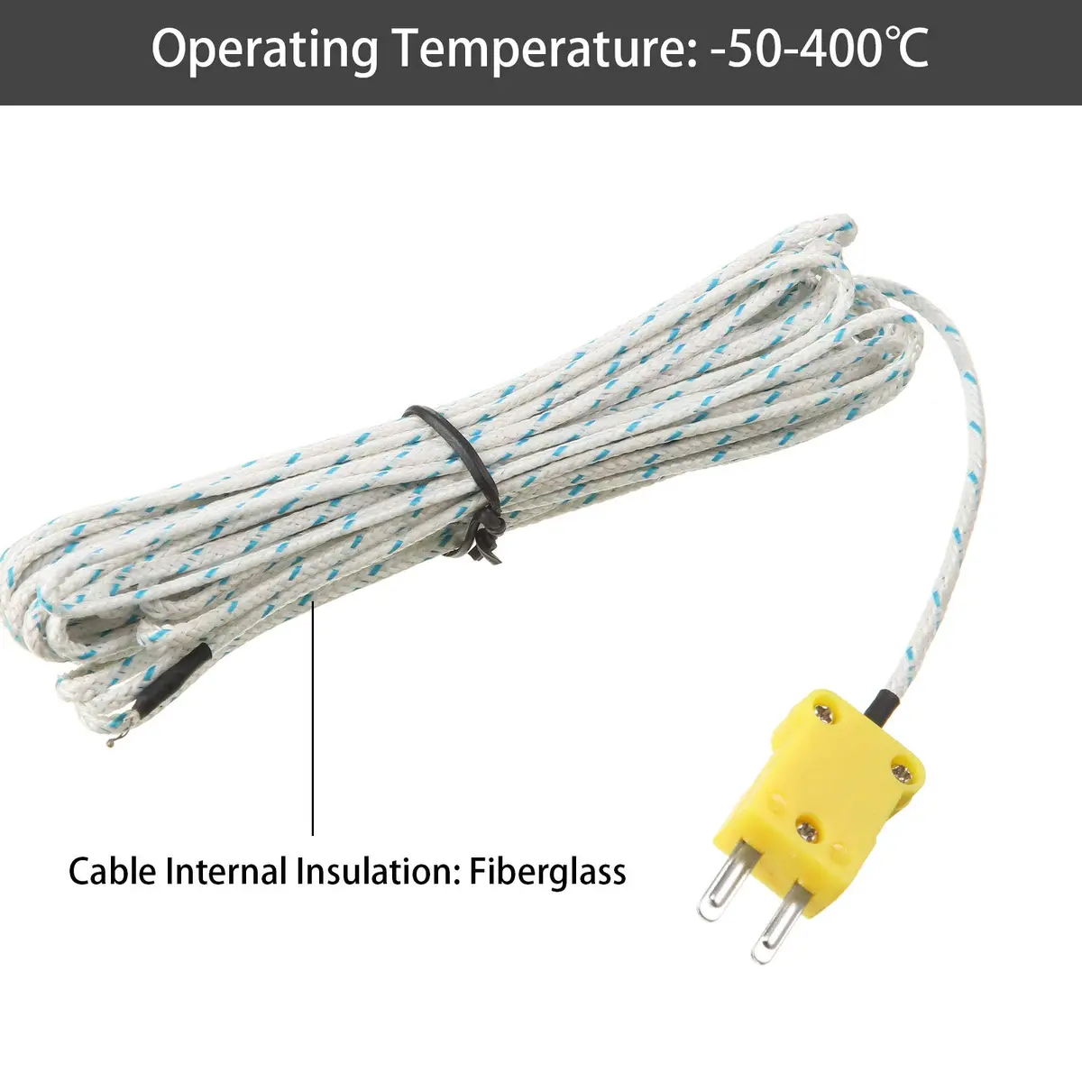 Weewooday K Type Thermocouple Probe 3m | Fast Response, Universal Compatibility - view 6