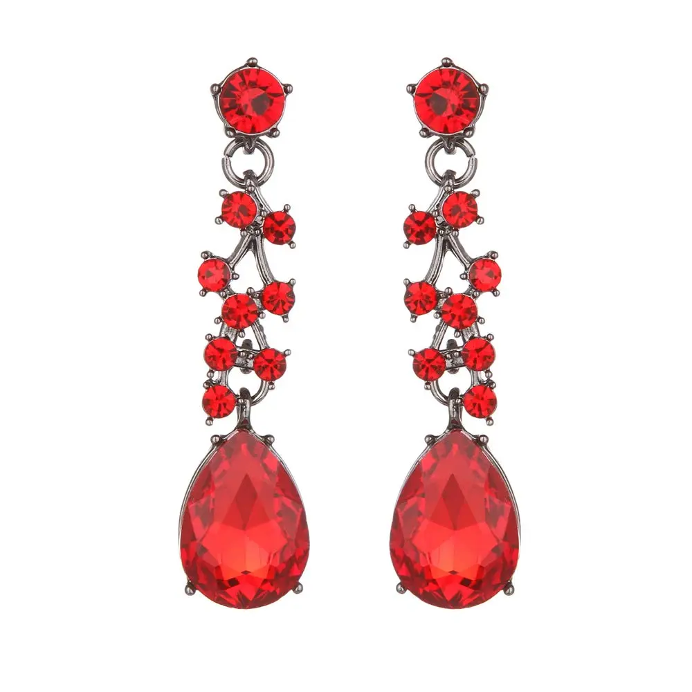 Molie Bridal Austrian Crystal Jewelry Set Adjustable | Elegant Wedding Gift (7.1 in x 2.2 in) - view 4