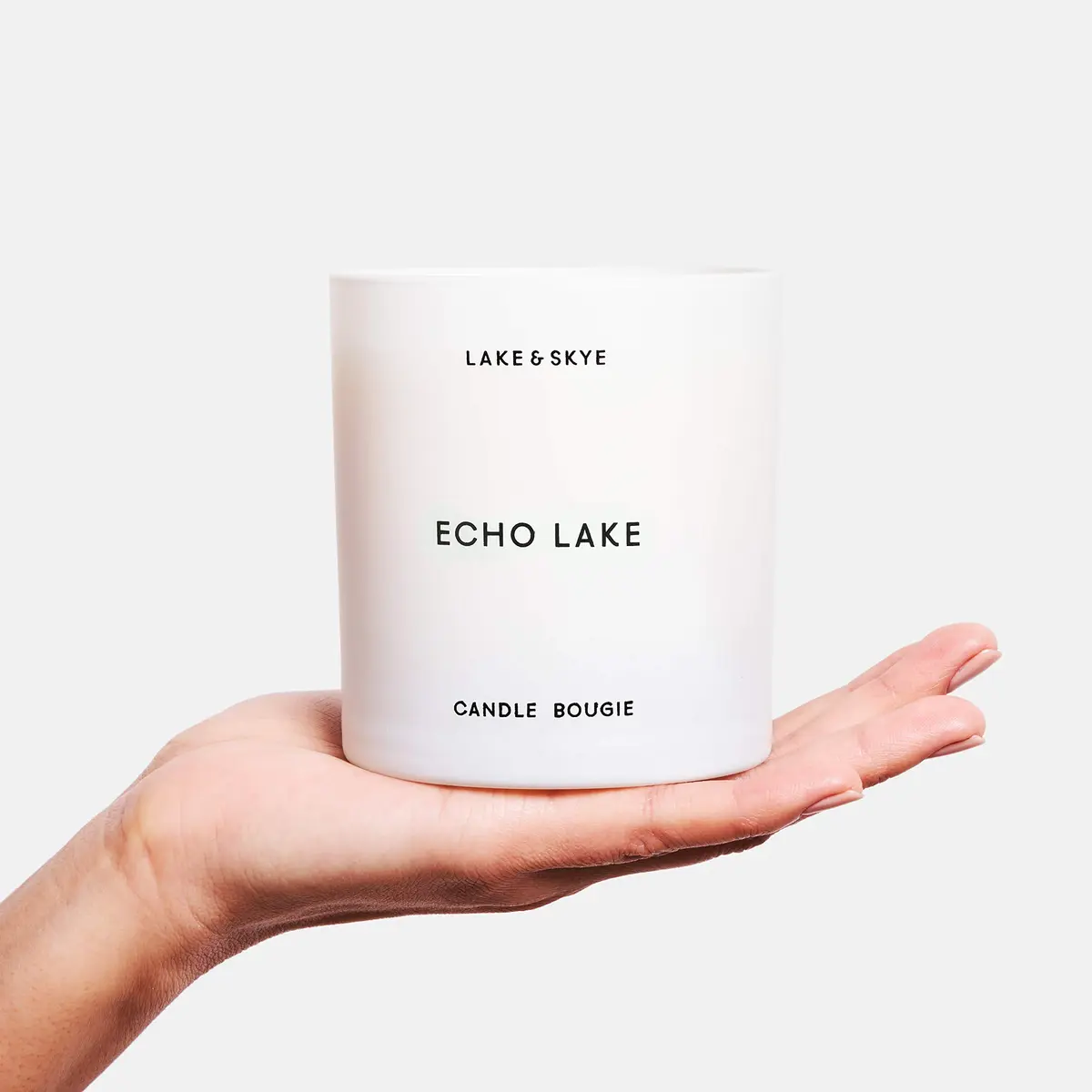 Lake & Skye Echo Lake Candle - Vegan Soy, Floral & Woody, 8 oz | 50 Hour Burn Time - view 3