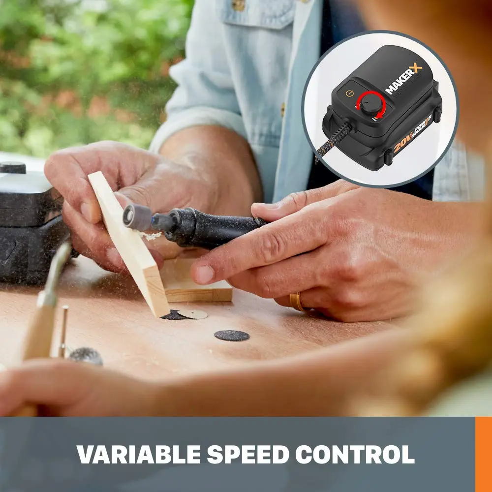 WORX MAKERX WX739L.9 20V Cordless Rotary Tool | Compact Brushless Power for Crafting & DIY - view 5