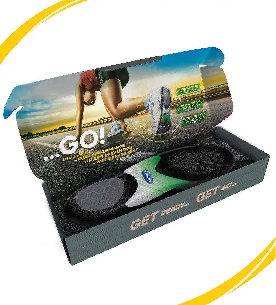 Dr. Scholl's Performance Sized to Fit Running Insoles for Men & Women | Shock Absorption & Injury Prevention - view 2