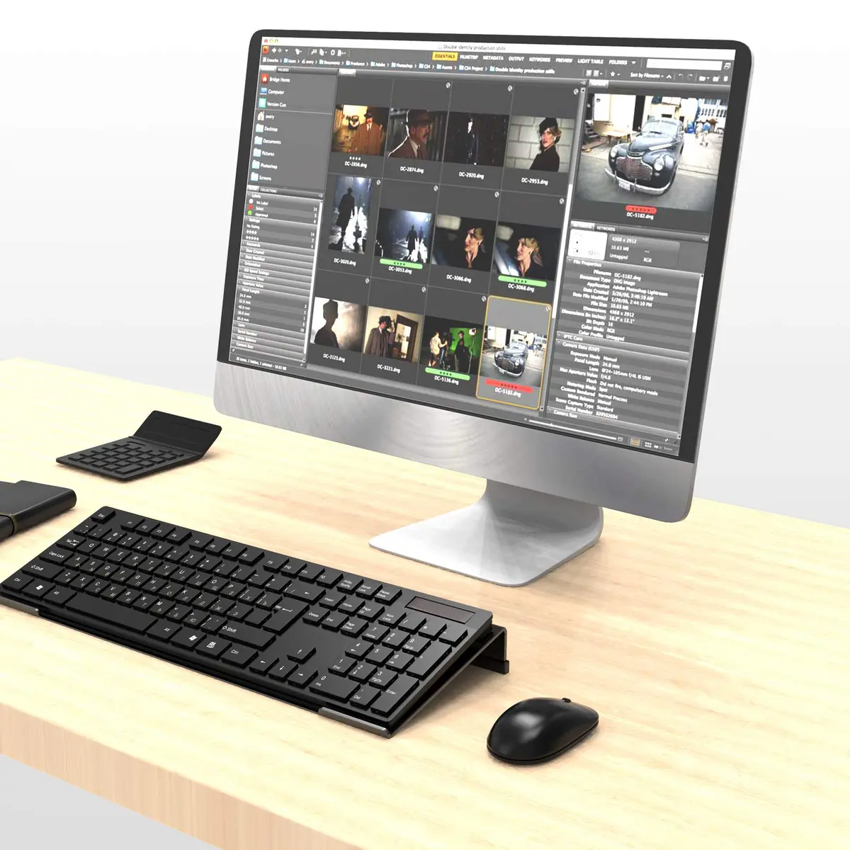 KOTEMON Acrylic Tilted Computer Keyboard Stand for Ergonomic Typing, 17"x5.5"x1.5" Black | Non-Slip, Ergonomic Design - view 7