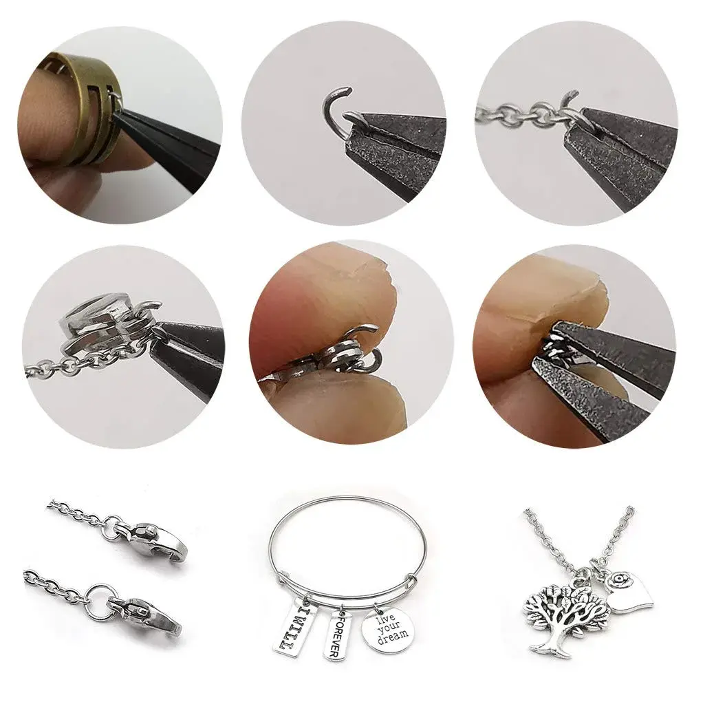 WOCRAFT Stainless Steel Jump Rings 1000 Pcs Mix 4mm-8mm | Jewelry Making Findings - view 5