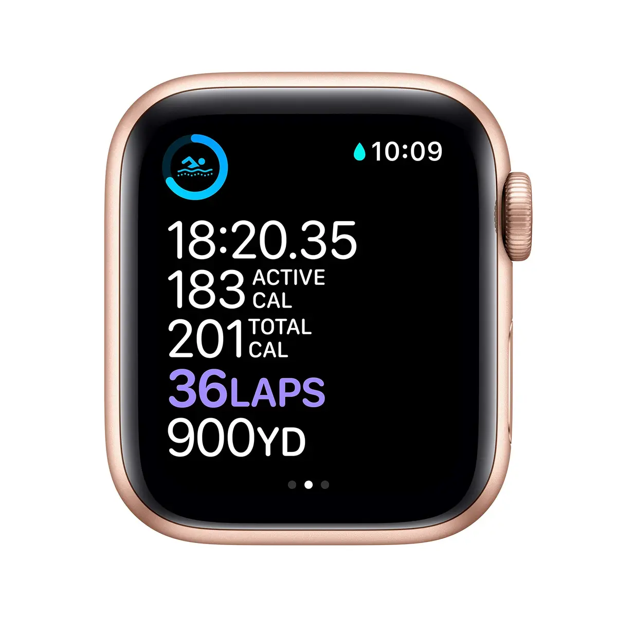 Apple Watch Series 6 GPS 40mm Gold Aluminum Case Pink Sand Sport Band | Always-On Retina Display - view 4
