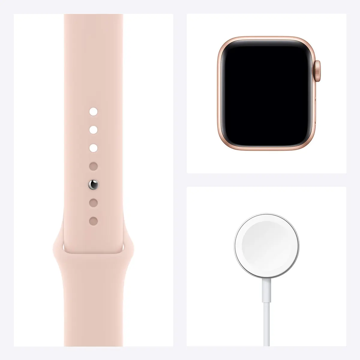 Apple Watch Series 6 GPS 40mm Gold Aluminum Case Pink Sand Sport Band | Always-On Retina Display - view 7