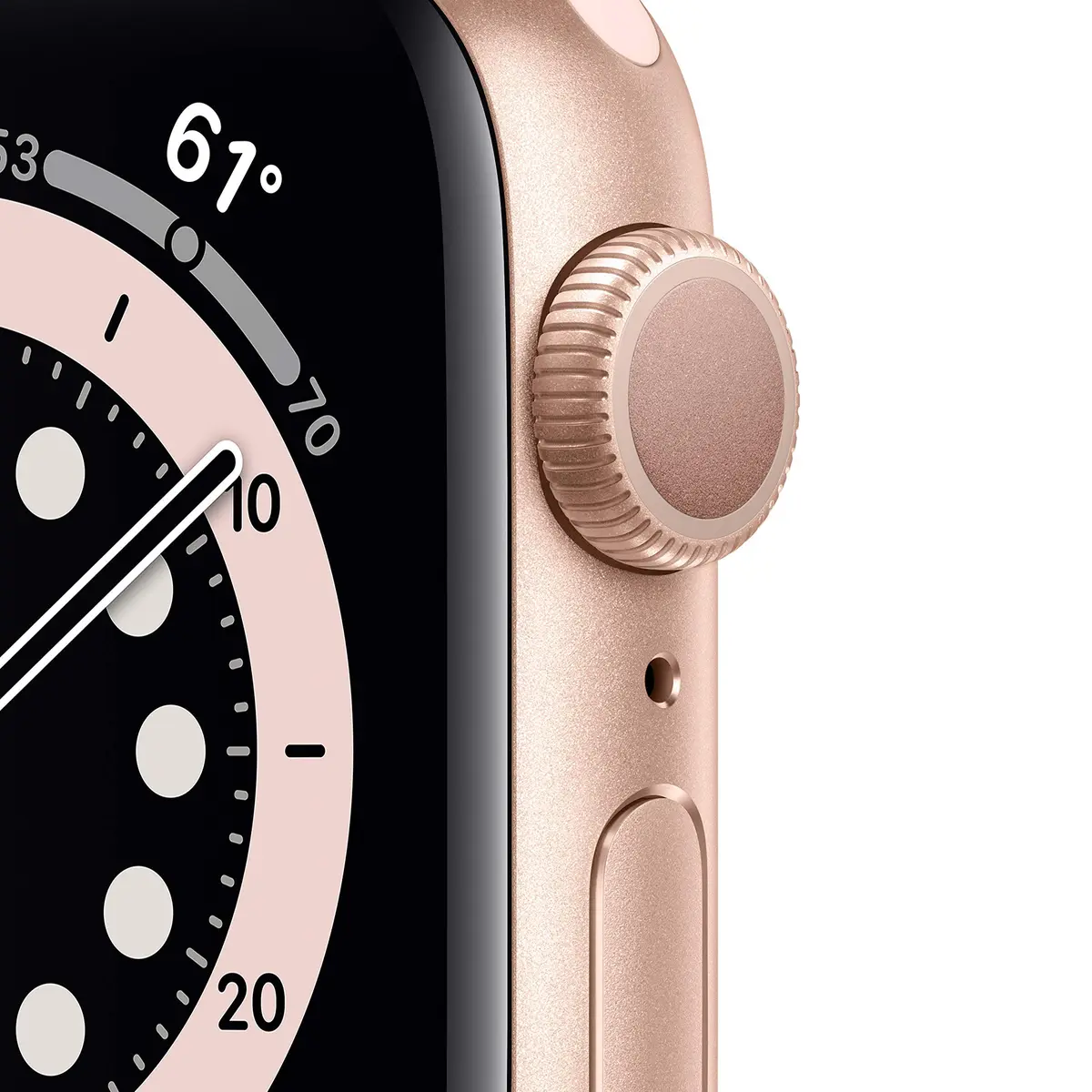 Apple Watch Series 6 GPS 40mm Gold Aluminum Case Pink Sand Sport Band | Always-On Retina Display - view 2
