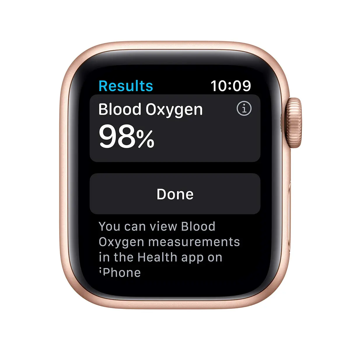 Apple Watch Series 6 GPS 40mm Gold Aluminum Case Pink Sand Sport Band | Always-On Retina Display - view 3