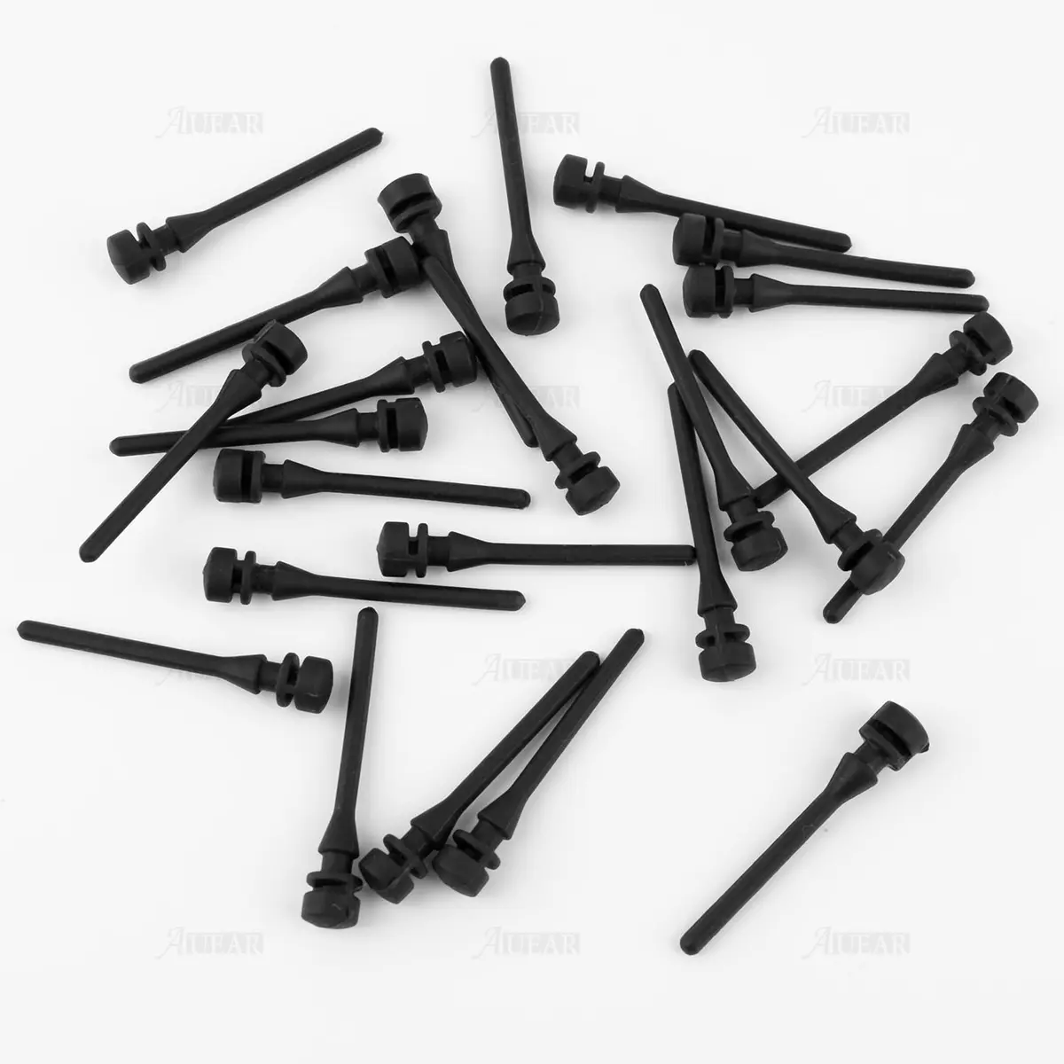 AUEAR 50 Pack Silicone Anti-Noise Vibration Fan Screws, Black | 43mm Length, 7.4mm Diameter - view 8
