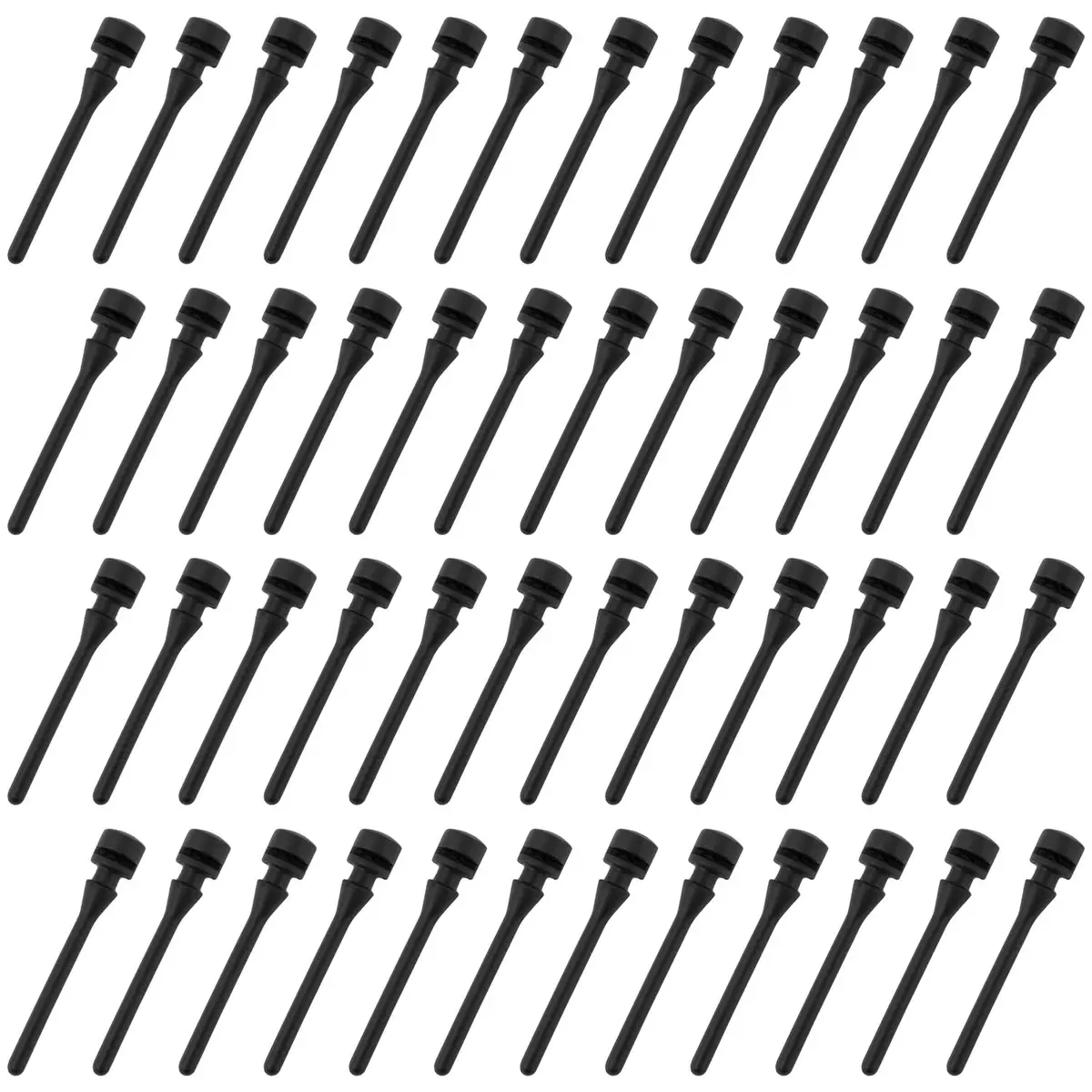 AUEAR 50 Pack Silicone Anti-Noise Vibration Fan Screws, Black | 43mm Length, 7.4mm Diameter - view 9