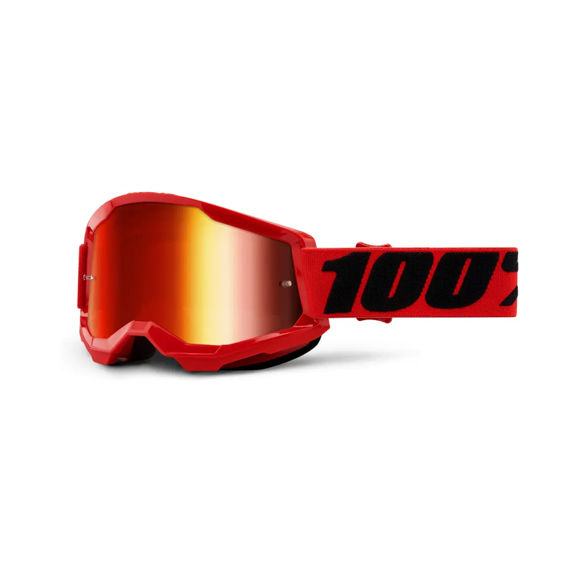 100% Safety Glasses for Motocross & MTB | Mirror Red Lens, Full Rim, One Size - main product image