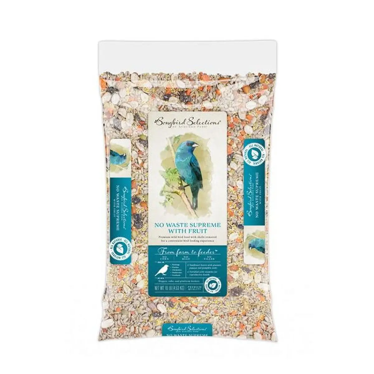 Global Harvest Foods Audubon Park Songbird Selections Chickadee and Nuthatch Bird Seed Sunflower Hearts 10 lb. - main product image